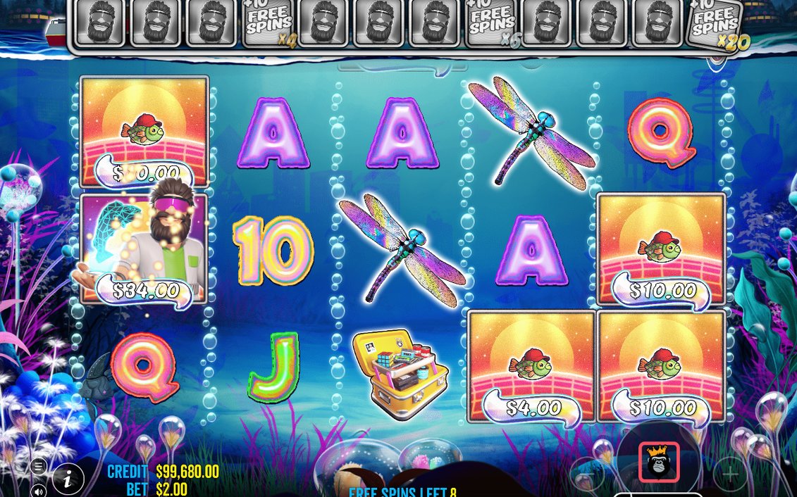 Free Spins round in progress on the five-reel grid