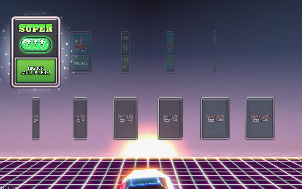 Twelve-slot meter tracking collected Fisherman WILD symbols
