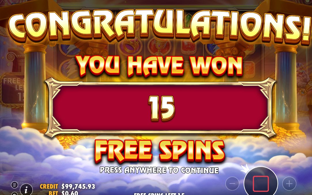 Free Spins round running on the 7x7 grid